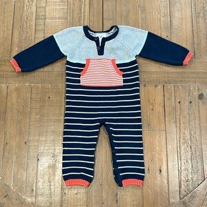 Angel dear striped sweater romper